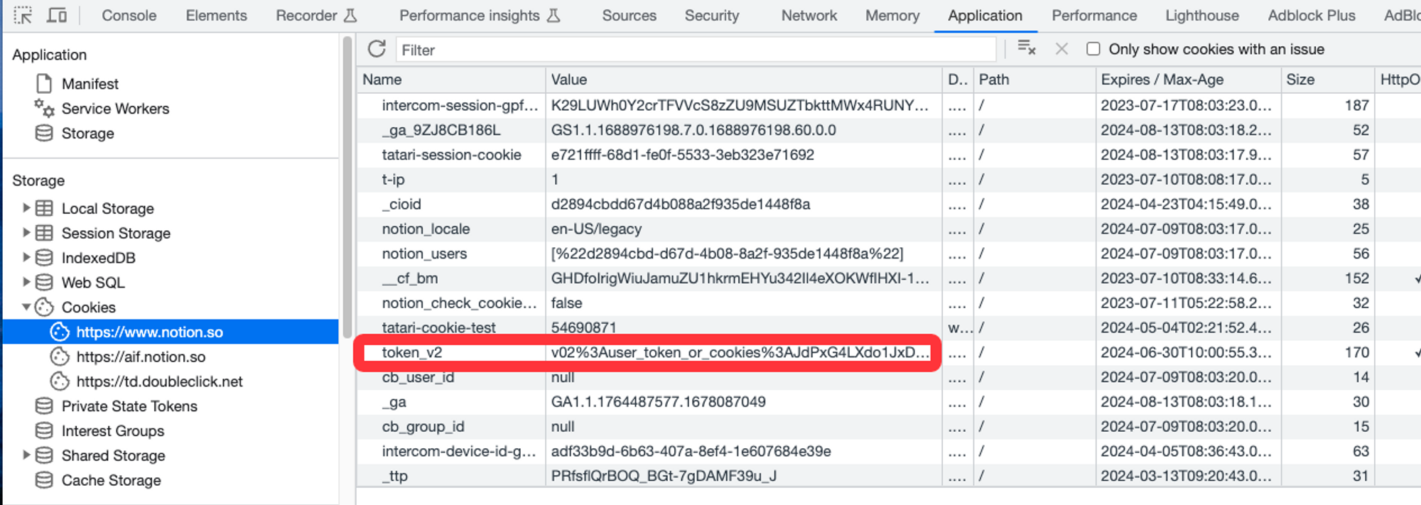 获取 Notion Token