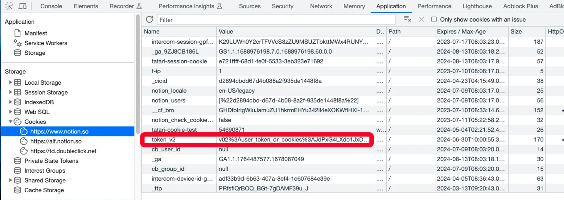 获取 Notion Token